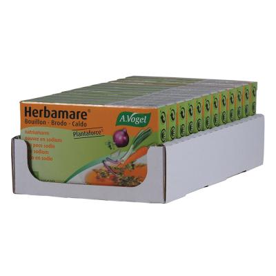 Vogel Organic Herbamare Bouillon Vegetable Stock Cubes Low Sodium (9.5g x 8) 1 Pack x 12 Display